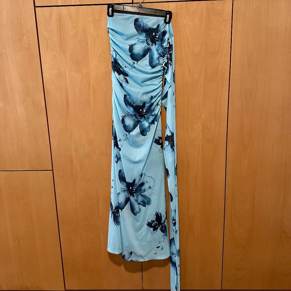 Peppermayo Songbird Maxi Dress Blue Black Floral 0 - Picture 4 of 8